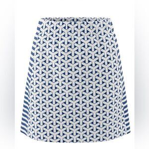 J MCLAUGHLIN WOMENS SKORTS SIZE XS BLUE AND WHITE DESIGN